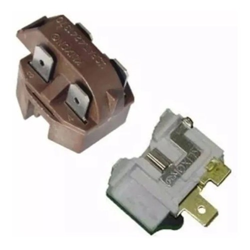 Kit Rele Ptc E Protetor Termico 4 Terminais 110v 220v Embraco