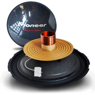Pioneer 309 / 310 D4 - kit Reparo compatível c/ falante Cara Preta c/ bobina reforçada Dupla de 4+4 Ohms Cone Preto