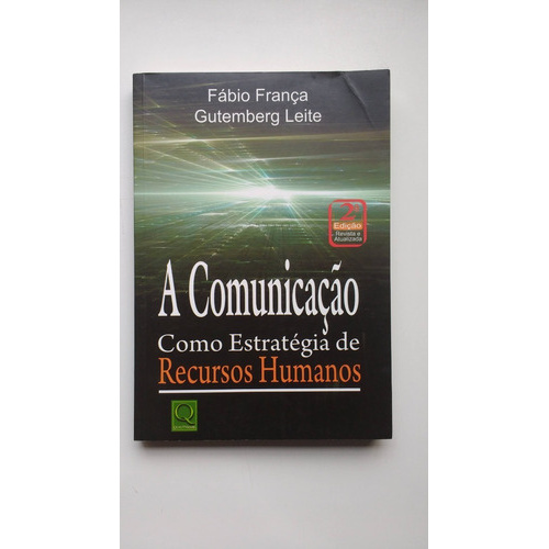 Livro A Comunicação Como Estratégia De Recursos Humanos D639