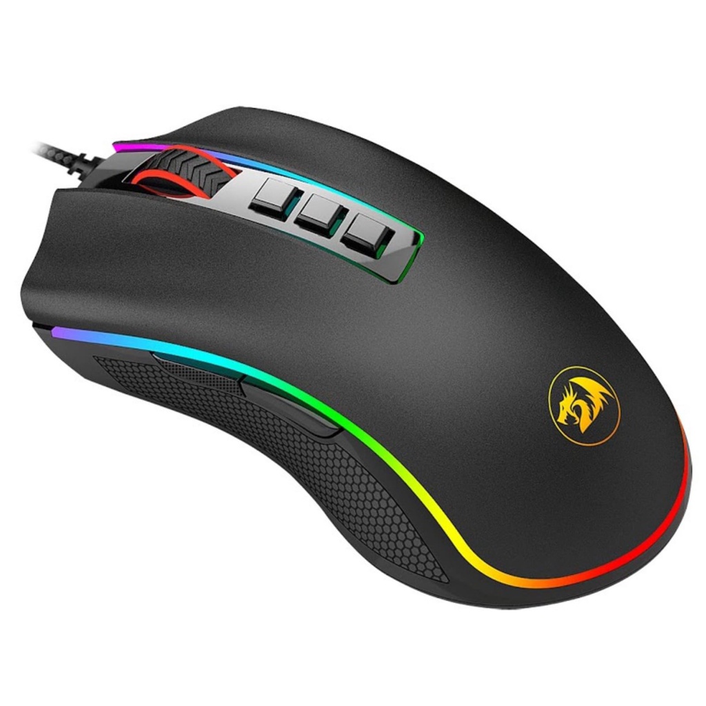 MOUSE GAMER REDRAGON COBRA M711 LED RGB CHROMA 7 BOTÕES MACRO 10.000 DPI