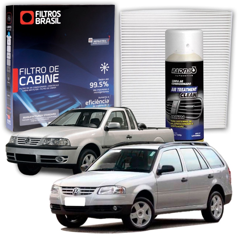 Filtro de Cabine para Ar Condicionado + Higienizador Limpa Ar Tipo Granada