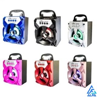 Mini Caixa Caixinha de Som Bluetoot AL-6038 Portátil Usb SD FM Potente 10W Marca Altomex EM