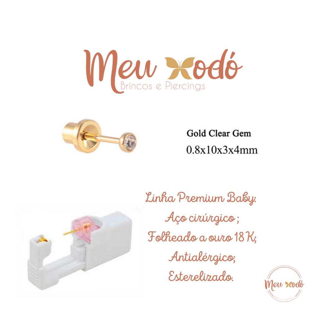 Brinco para furinho de orelha (Sistema para perfuração de orelha) Primeiro furinho bebê, Segundo furo. em Oferta na Shopee