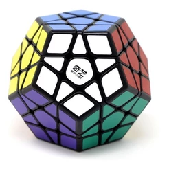 Megaminx QiYi QiHeng Preto Adesivado Profissional