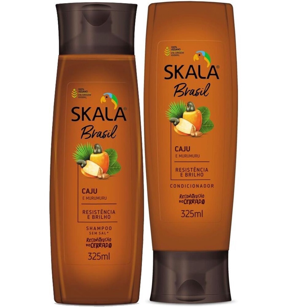 Kit Skala Shampoo + Condicionador Skala 325ML Caju