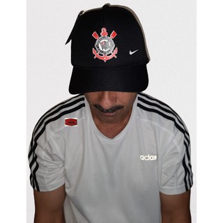 Boné Adulto - Estampado - Aba curva - Preto