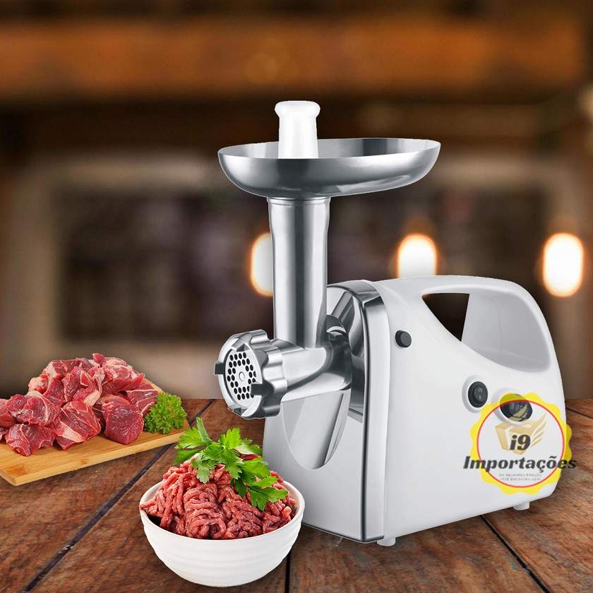 Moedor de Carne Eletrico Caseiro 2800w Potencia Real Maquina de Moer ...