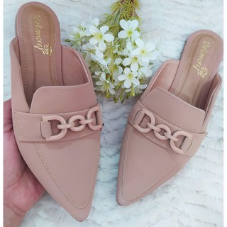 Mule Feminino Detalhe de ABS Correntinha Nobuck Confort Ref 700