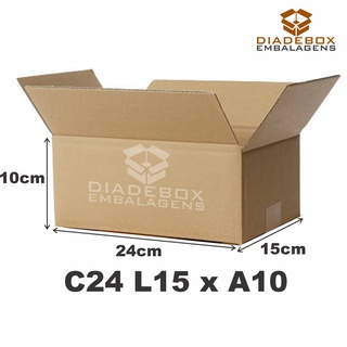 PROMOÇÃO 100 Caixas de Papelão Medida 24X15X10 - Correios Sedex