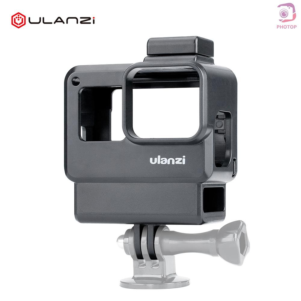 Pr* Ulanzi V2 Vlog Case Action Camera Housing Shell Vlogging Cage Frame  with Cold Shoe Mount for GoPro Hero 7 6 5 Black | Shopee Brasil