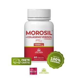 1 Morosil + Colágeno Verisol + Vitamina C - 1000 mg 60 Cápsulas - União Vegetal - ORIGINAL GALENA