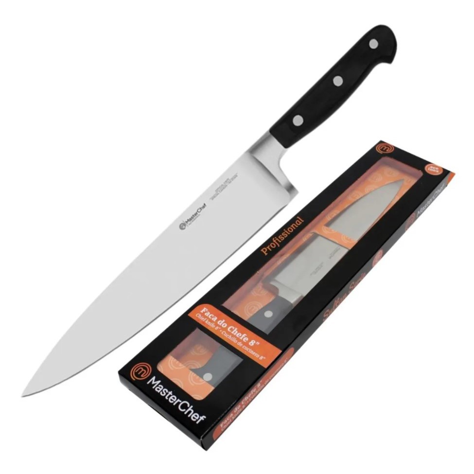Faca Do Chef 8 Masterchef Profissional Line Inox Forjada Shopee Brasil