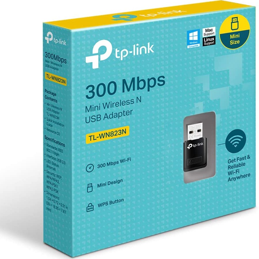 Adaptador USB Wireless N 300MBPS TP-Link TL-WN823N