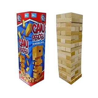 Jogo Caiu Perdeu Madeira Educativo Brinquedo Auxilia Desenvolvimento