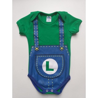 Body Temático Personalizado Luigi. em Oferta na Shopee