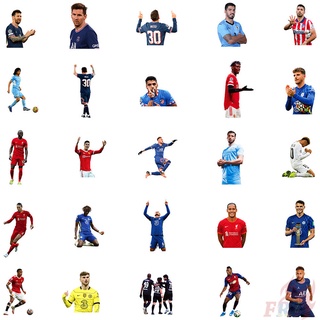50Pcs/Set Football Superstar Series 01 Autocolantes De Futebol Série Faça-Você-Mesmo Moda Skate Portátil Doodle Stickers #4