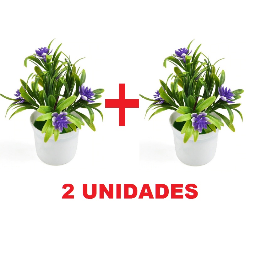 Kit 2 vasos Arranjo de Flores Artificiais Com Vaso Para Decoração | Shopee  Brasil