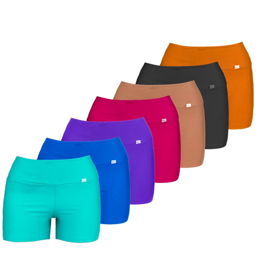 Short Fitness Curto Academia Suplex Fitness Academia Treino Crossfit Feminino liso promoção