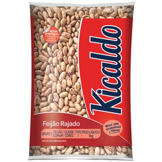 Feijão Rajado 1kg - Kicaldo