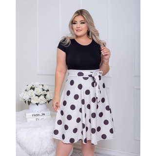 Vestido Rodado Moda Evangelica Plus Size