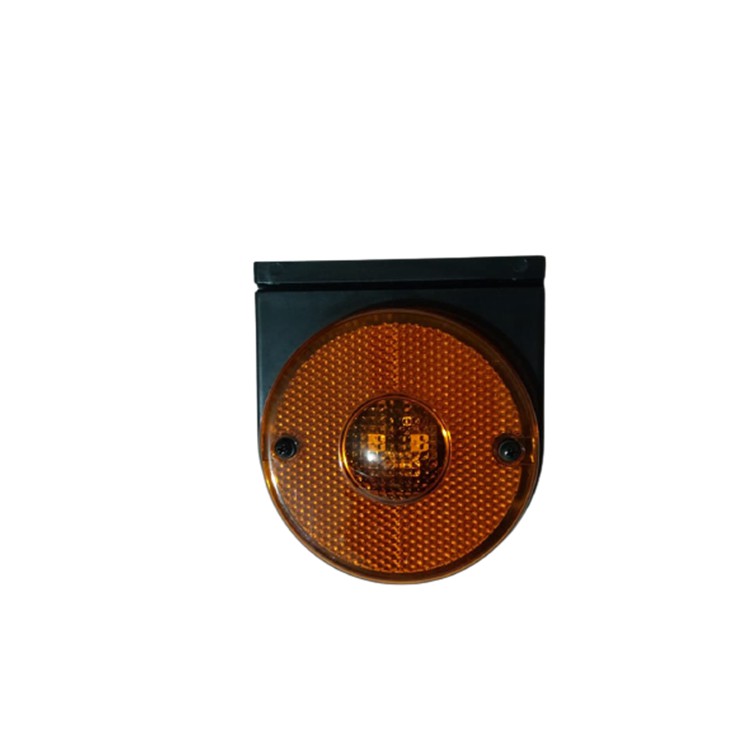 Lanterna Lateral 2 Led bivolt 12v/24v Redonda Carreta, Bau, Caminhão, modelo Randon 2000 Cor Ambar saída instalação fios