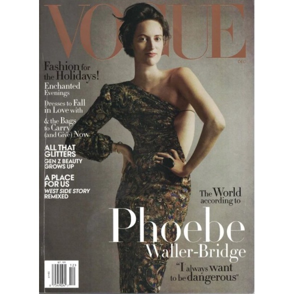REVISTA VOGUE, DE DEZEMBRO DE 2019, COM PHOEBE WALLER-BRIDGE NA CAPA.