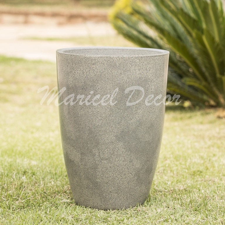 Vaso para plantas 49x33cm  em Polietileno Coluna Redonda Lisa