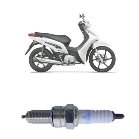 Vela de ignição NGK Honda Biz 125 NGK CPR6EA-9 Biz 125 ES 2005 Até 2015 Biz 125 EX 2011 Até 2018 Biz 125i 2017 Até 2019  Biz 125 KS 2006 Até 2013 Biz 125 2006 Até 2010 Traxx Sky 125 2011 Até 2017