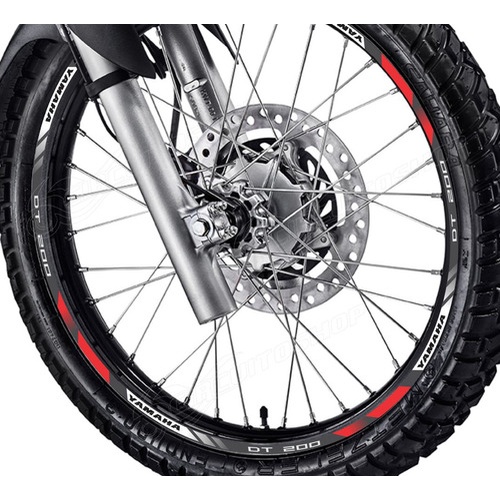 Friso Adesivo Refletivo D10 Roda Moto Yamaha Dt 200 Dt200