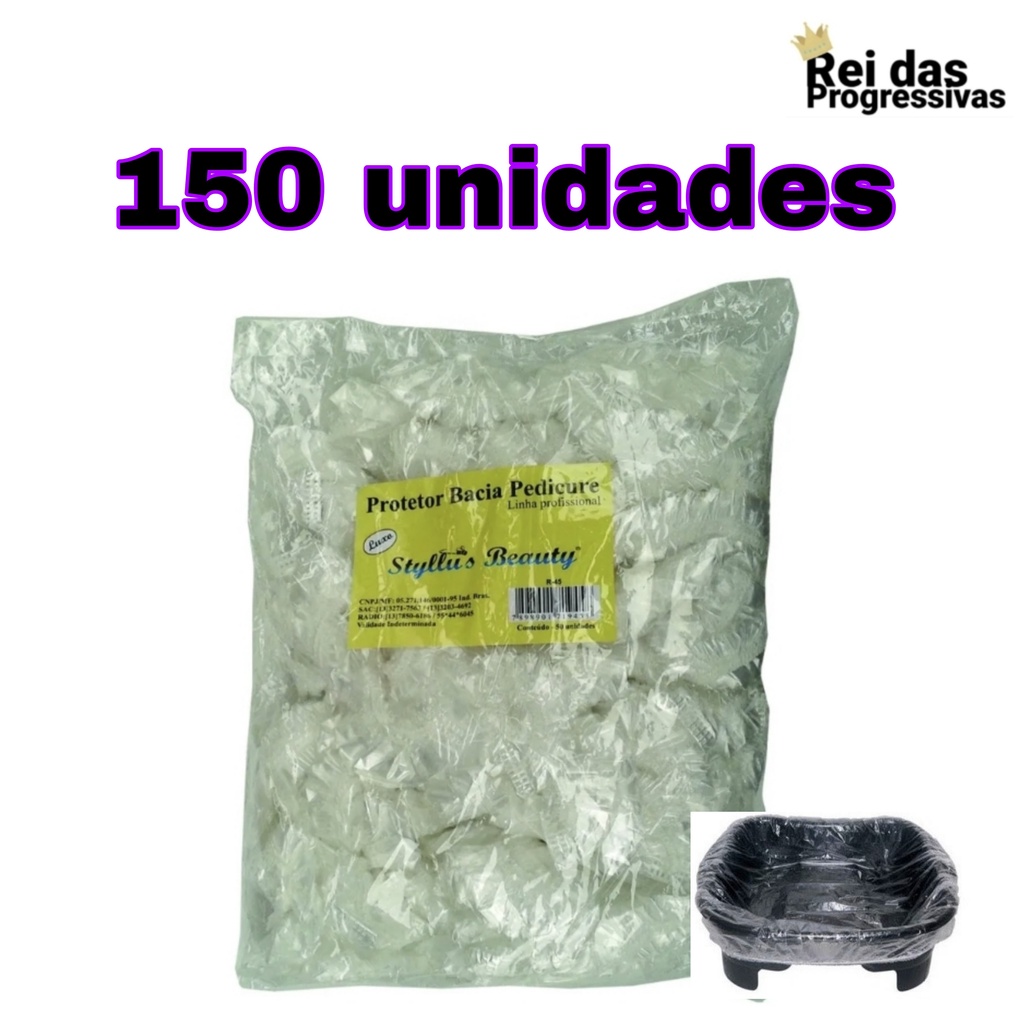 150 Protetor Pedicure Plástico para Bacia Profissional