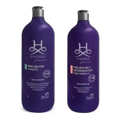 Kit Hydra Groomers Pet Shampoo Neutro + Condicionador Brilho E Desembaraço 1L Diluição 1:10