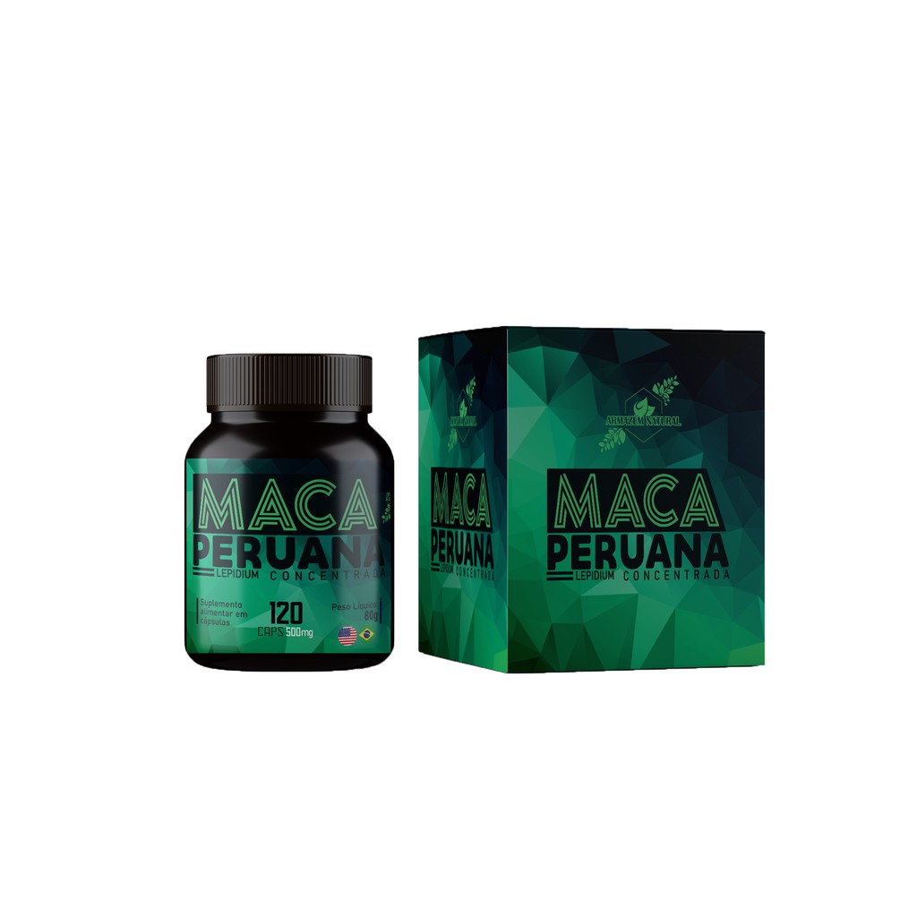 Maca Peruana 500mg 120 Cápsulas 100 Concentrada Importada Pronta Entrega Premium Ex Beecost 1238