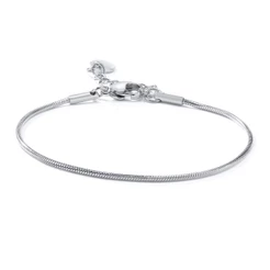 Vnox Cobra Cadeia Pulseira 1.2mm De Largura Jóias Para As Mulheres Meninas