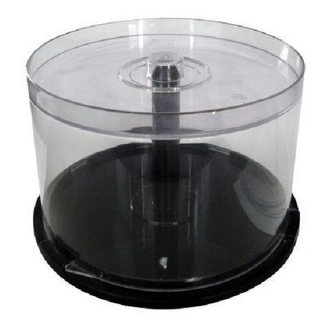 Tubo Vazio de 50 unidades Para Armazenar Midias cd e dvd