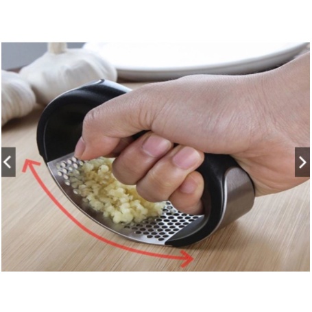 Espremedor Amassador de Alho Inox Manual Com Pressão