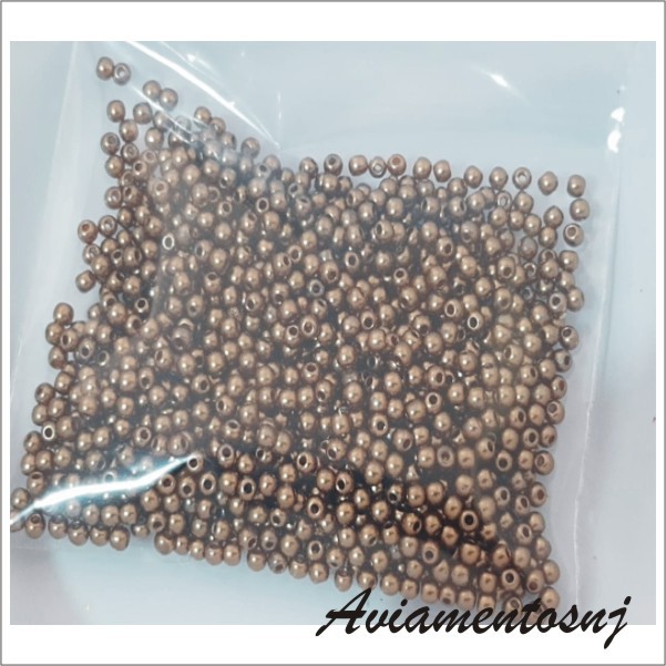 Pérola abs tamanho 3mm pacote com 25 gramas