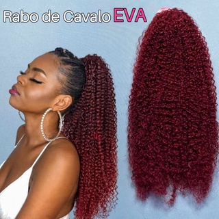 Aplique Rabo de Cavalo EVA 70cm - FASHION CLASSIC - Cabelo Cacheado Bio Fibra.