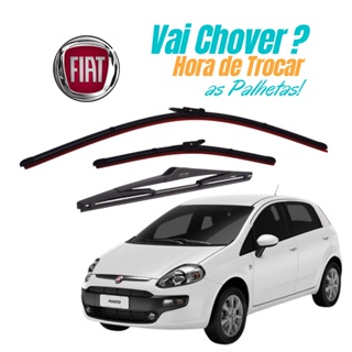 Par Palheta Limpador Parabrisa Dianteiro + Traseira Fiat Punto 2008 a 2019 Envio Rapido em Oferta na Shopee