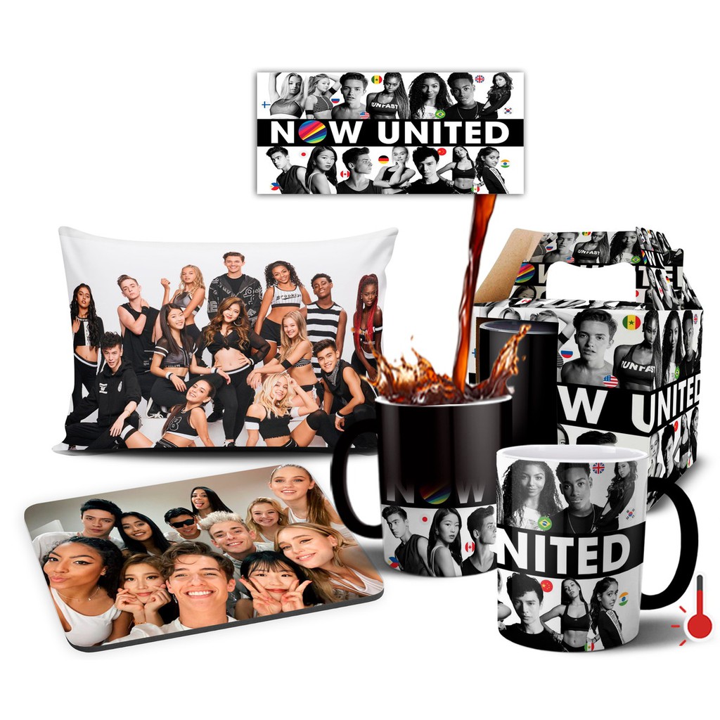 Caneca Mágica + Kit Personalizado Grupo Now United - Mod 001