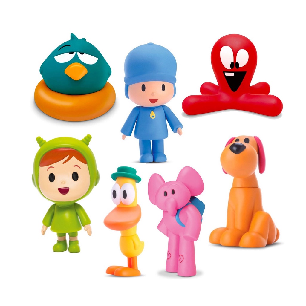 Boneco Pocoyo De Vinil Turma Pocoyo, Nina, Loula, Elly, Fred, Sonequita ...