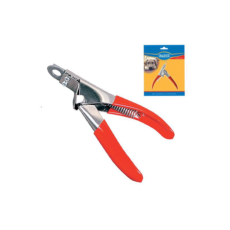 Cortador de unha cachorro e gato modelo guilhotina Chalesco - cabo emborrachado, corte preciso