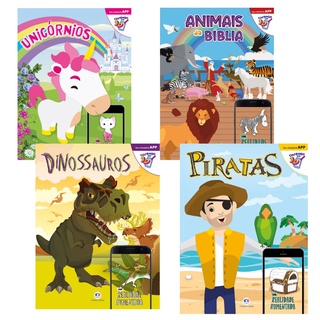 Kit Livros Coleção Colorindo em 3-D