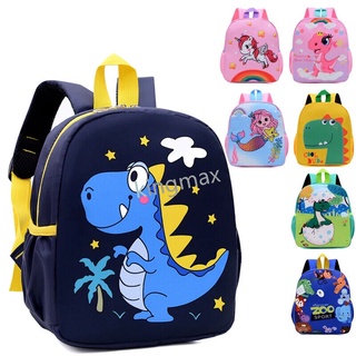 2022 Mochila Infantil Desenho Animado Dinossauro Unicórnio Zoo Série Bebê Jardim De Infância Escolar Meninos E Meninas Padrão