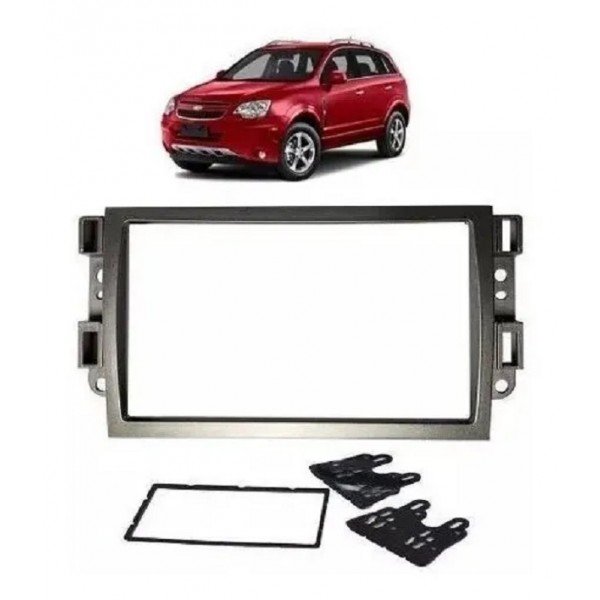 Moldura 2 Din Gm Captiva 2008, a 2015, Grafite em Oferta na Shopee