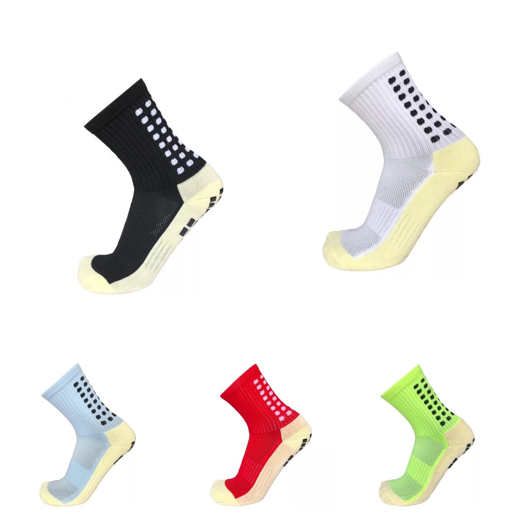 Meia Esportiva Antiderrapante Futebol Tipo Trusox - KIT 5 PARES