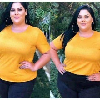 Blusinha de manga feminina Plus Size G1 G2 G3 em suede diversas cores COM FRETE GRATIS !