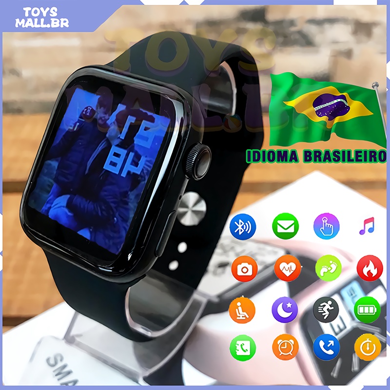 Smartwatch Iwo 13 Max X8 Esportivo Bluetooth Full Touch Heart Rate Monitor Smart Watch Waterproof Relógio Inteligente T500 PK W26 X7 x8 max