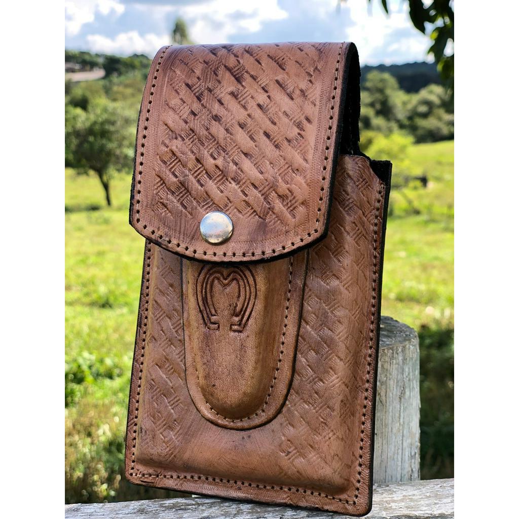 Bainha Capinha Protetora para Celular Smartphones Iphone e Canivete Modelo Country
