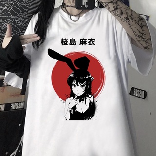 Camiseta Anime Bunny Girl Senpai Seishun Buta Yarō wa Bunny Girl Senpai no Yume o Minai Unissex