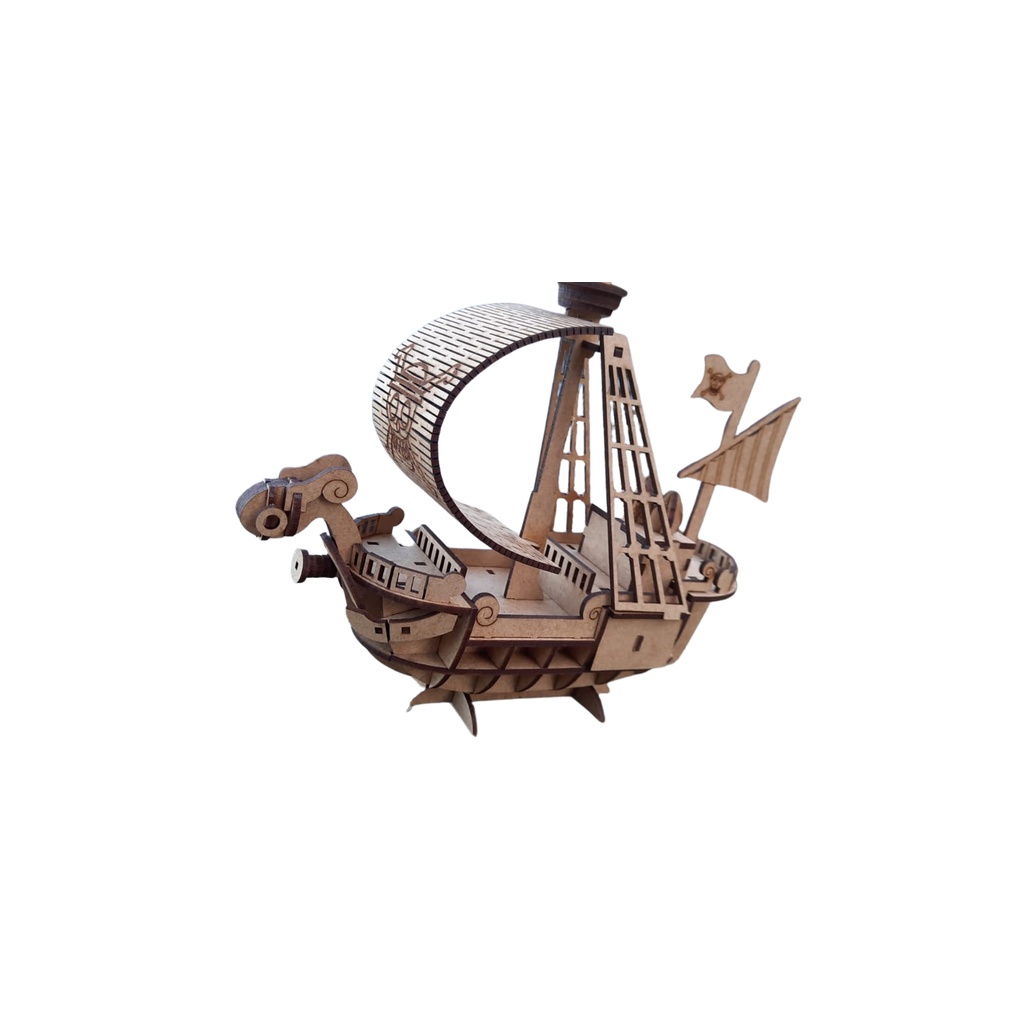 Miniatura Do Navio Going Merry /one Piece Em Mdf
